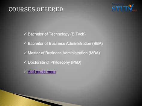 rtu courses offered.
